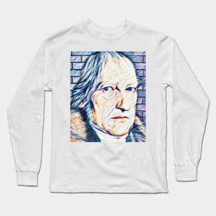 Georg Wilhelm Friedrich Hegel Portrait | Georg Wilhelm Friedrich Hegel Artwork 12 Long Sleeve T-Shirt